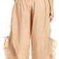 Sakkas Loore Womens Wide Leg Gaucho Pants Cotton with Pockets and Smock Waist