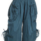 Sakkas Loore Womens Wide Leg Gaucho Pants Cotton with Pockets and Smock Waist