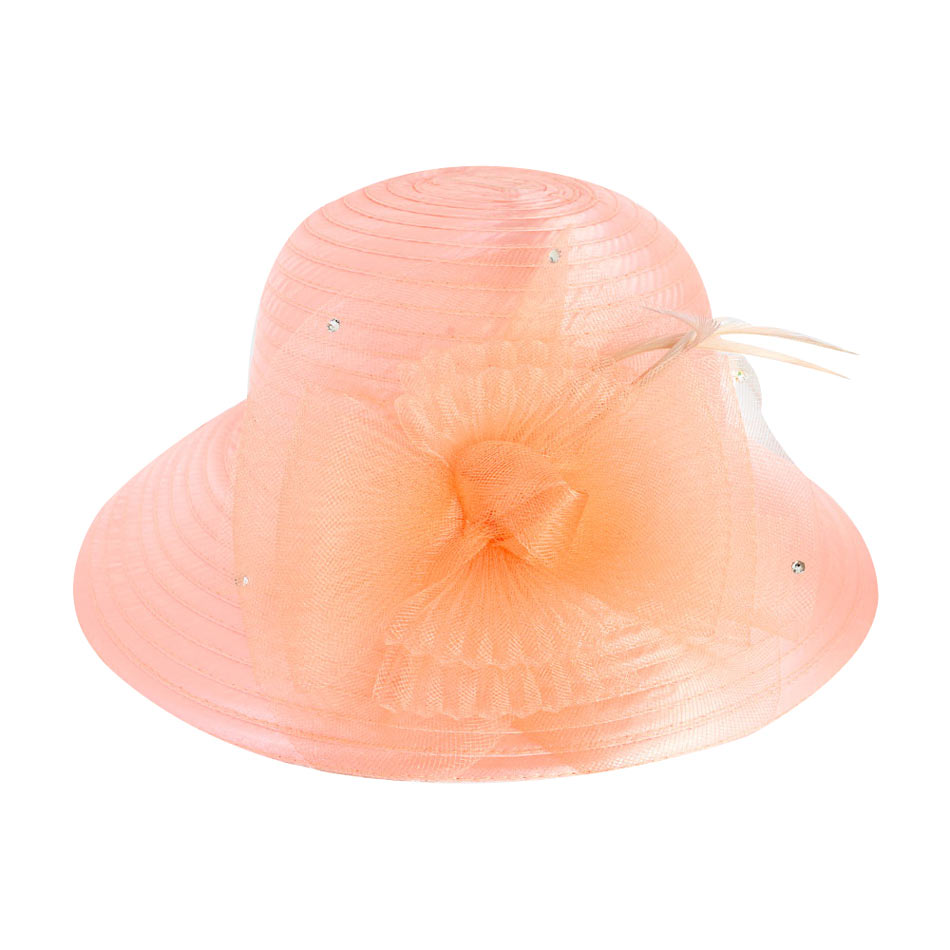 Mesh Bow Dressy Hat