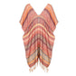 Stripe Tassel Kaftan Poncho