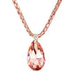 Teardrop Pendant Bling Necklace
