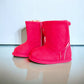 Red Ankle Boot Topper | Ozznek Removable Sole Shoes | Barefoot Kids Boot