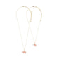 2PCS Enamel Elephant Pendant Moms and Kids Set Necklaces