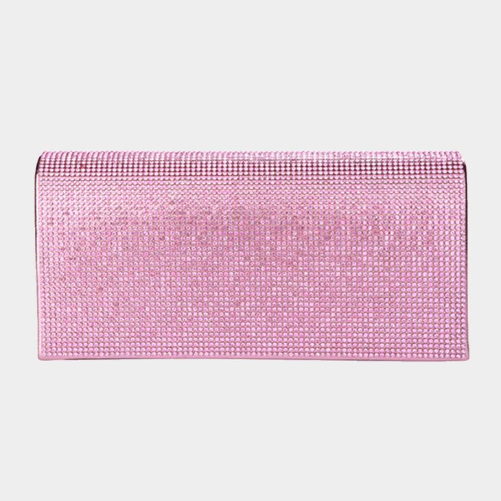 Bling Solid Evening Clutch Crossbody Bag