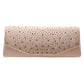 Bling Solid Rectangle Evening Clutch Crossbody Bag