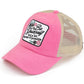 C.C BE YOURSELF Patch Criss-cross Pony Cap
