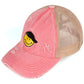 C.C SMILE CRISS-CROSS PONY CAP