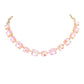 Women's Cushion Square Stone Link Evening Necklace