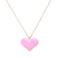 Enamel Heart Pendant Necklace