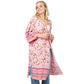 Floral Patterned Cover Up Kimono Poncho