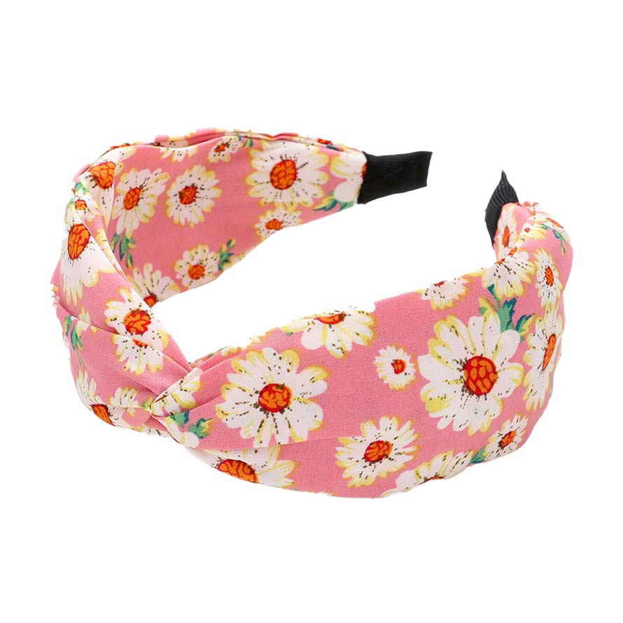 Flower Patterned Twisted Headband