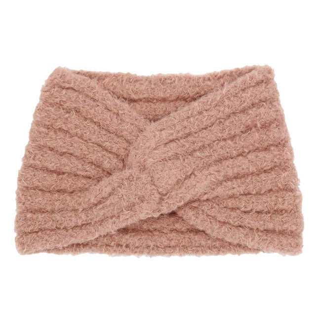 Fuzzy Twisted Headband Earwarmer Earmuff