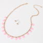 Heart Sequin Station Jewelry Set