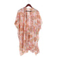 Paisley Patterned Cover Up Kimono Poncho