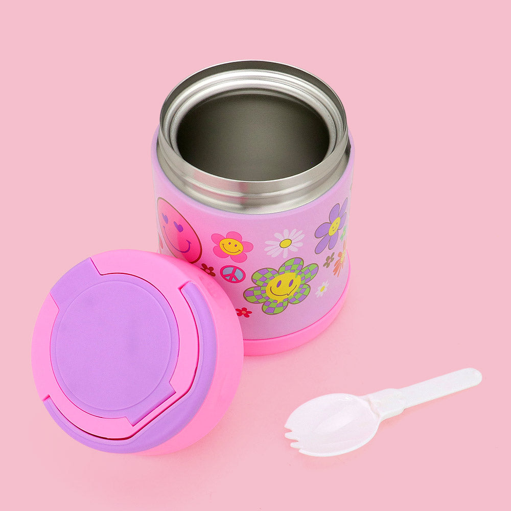HOT FOCUS - Groovy Flower Insulated Food Jar