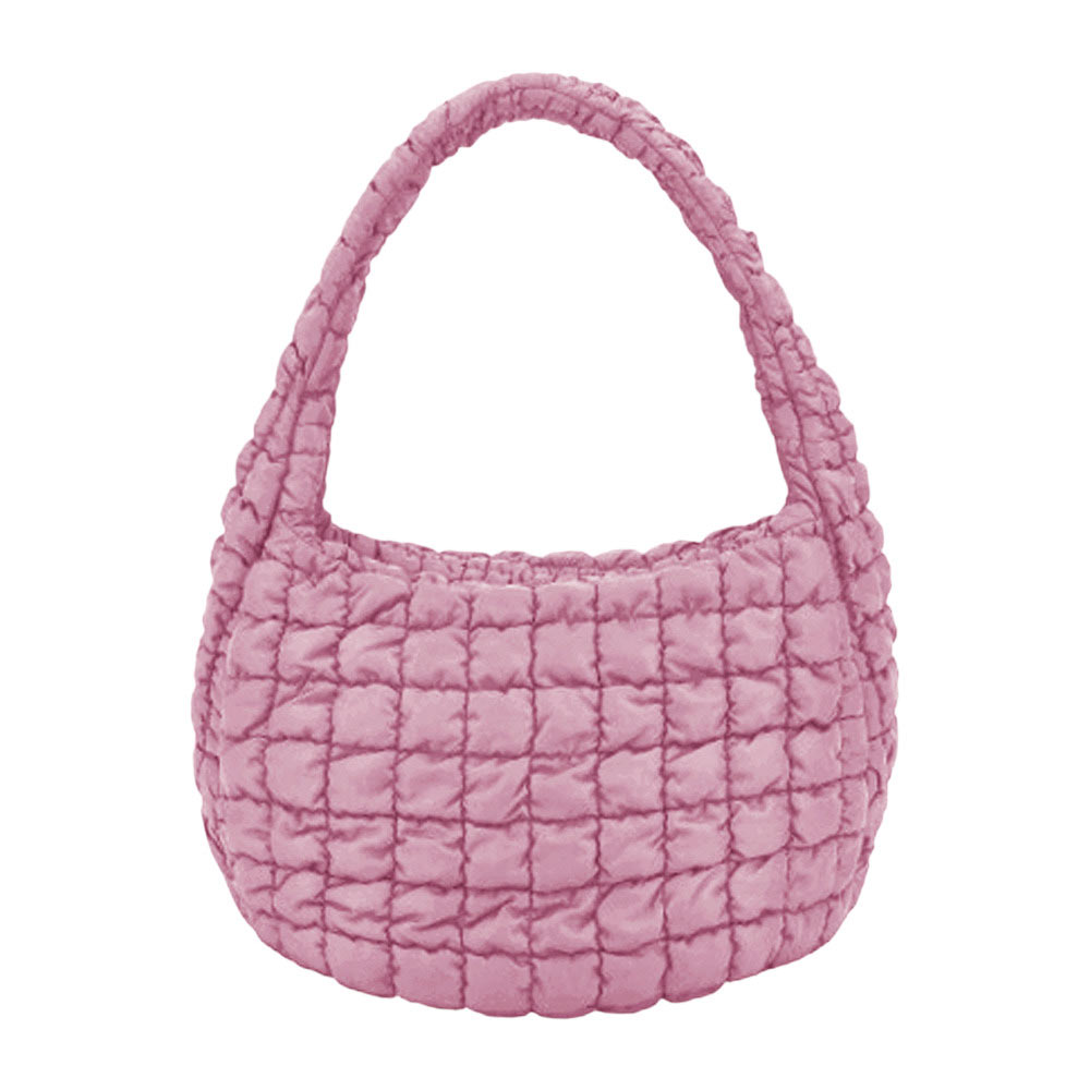 Quilted Puffer Shoulder Crossbody Bag