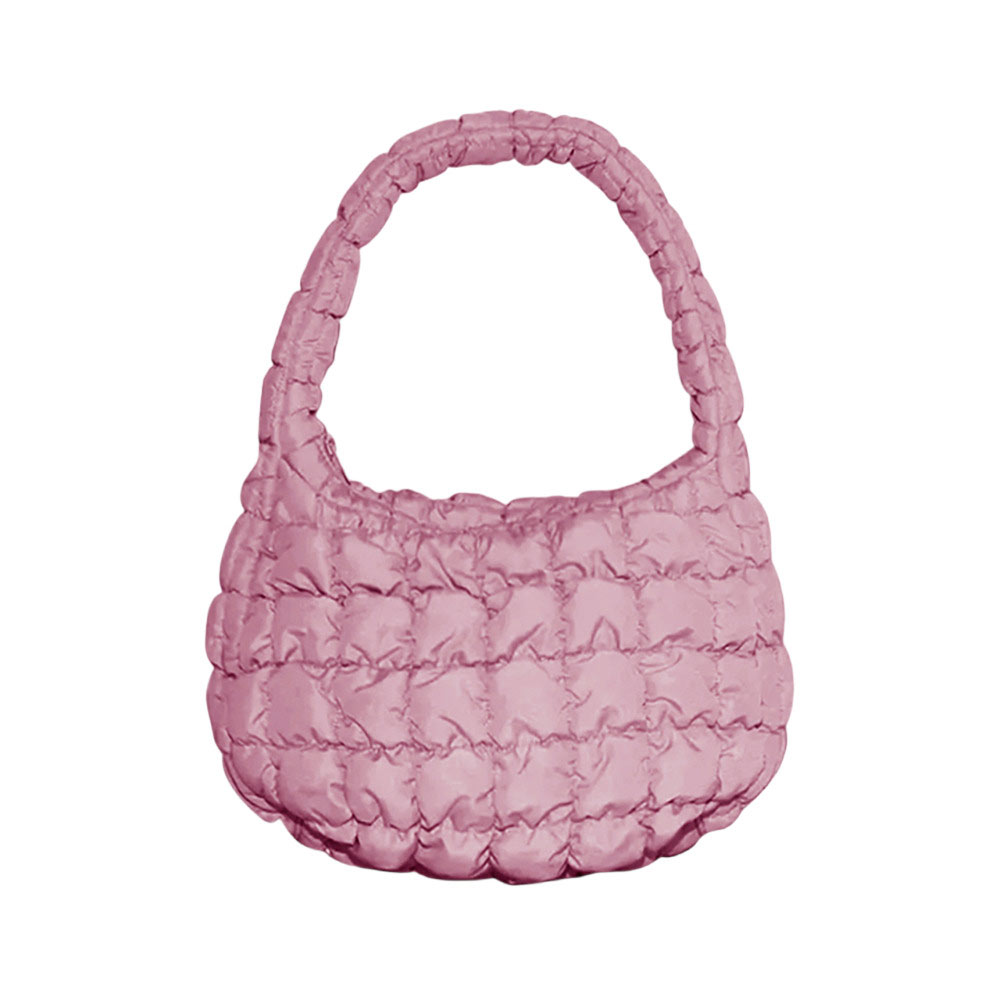 Quilted Puffer Tote Shoulder Bag