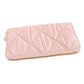 Shiny Faux Leather Padded Wallet with Wristlet