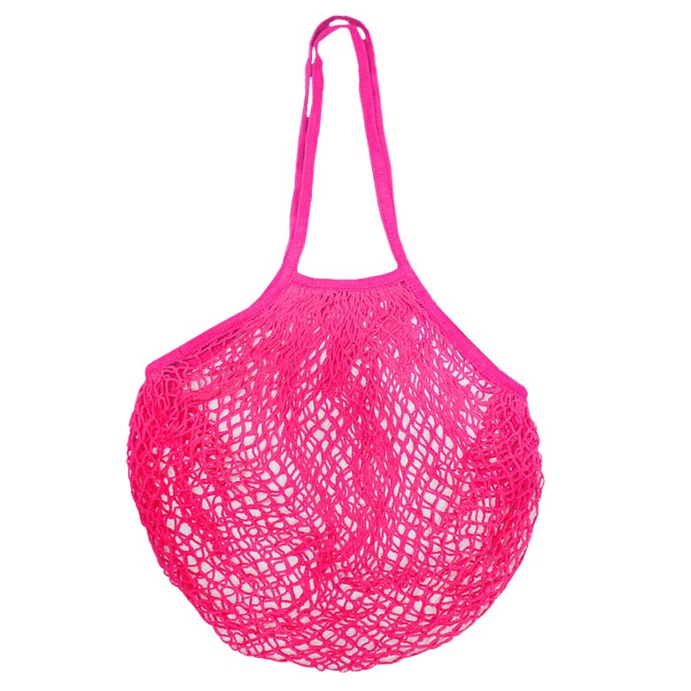 Solid Mesh Net Tote Bag