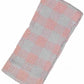 Checked pattern knit headband