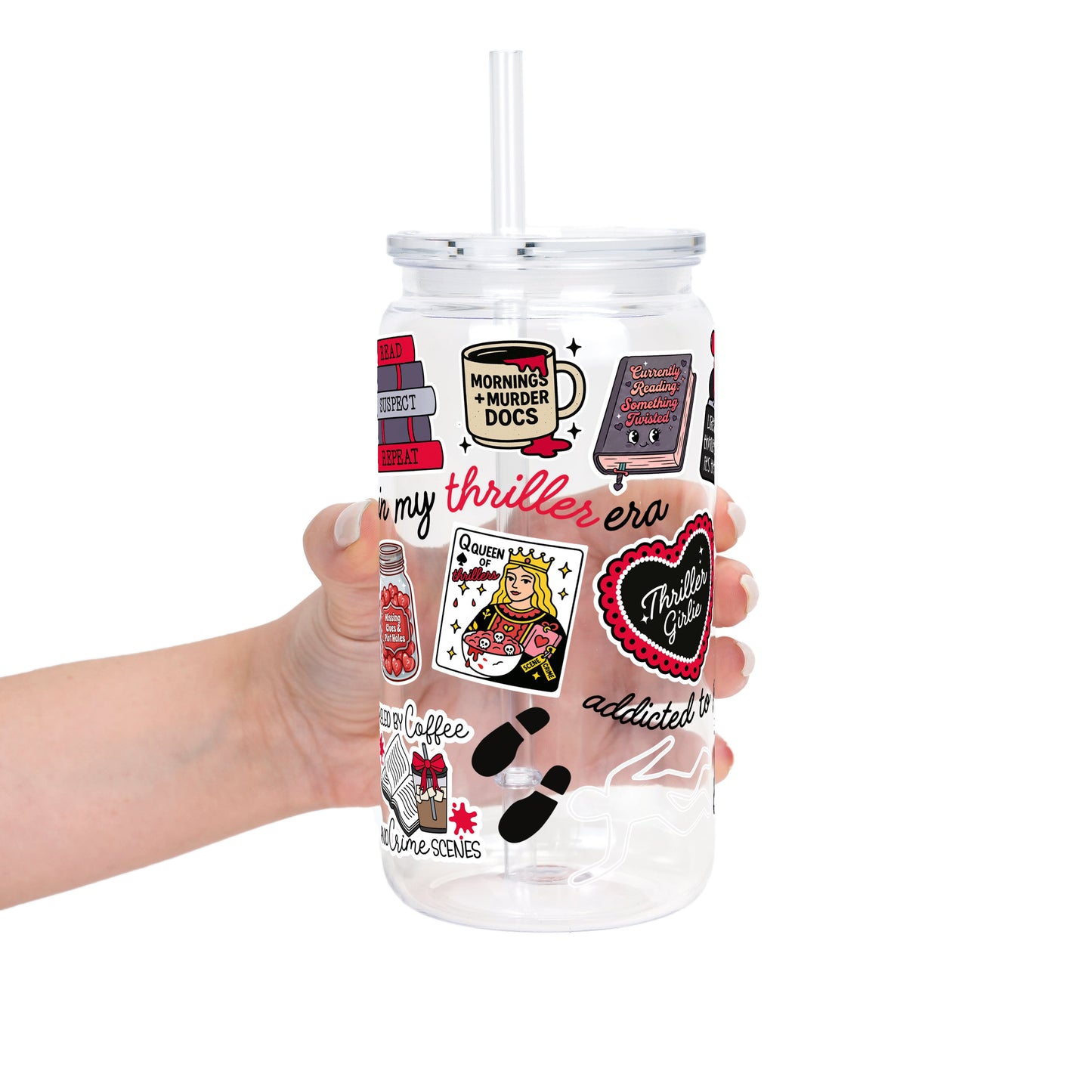 Thriller True Crime Glass Cups
