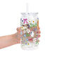 Grandma Core Cats Glass Cups