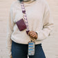 Clip & Go Strap w/RFID Pouch Leaf Pattern