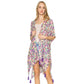 Flower Patterned Cover Up Kimono Poncho