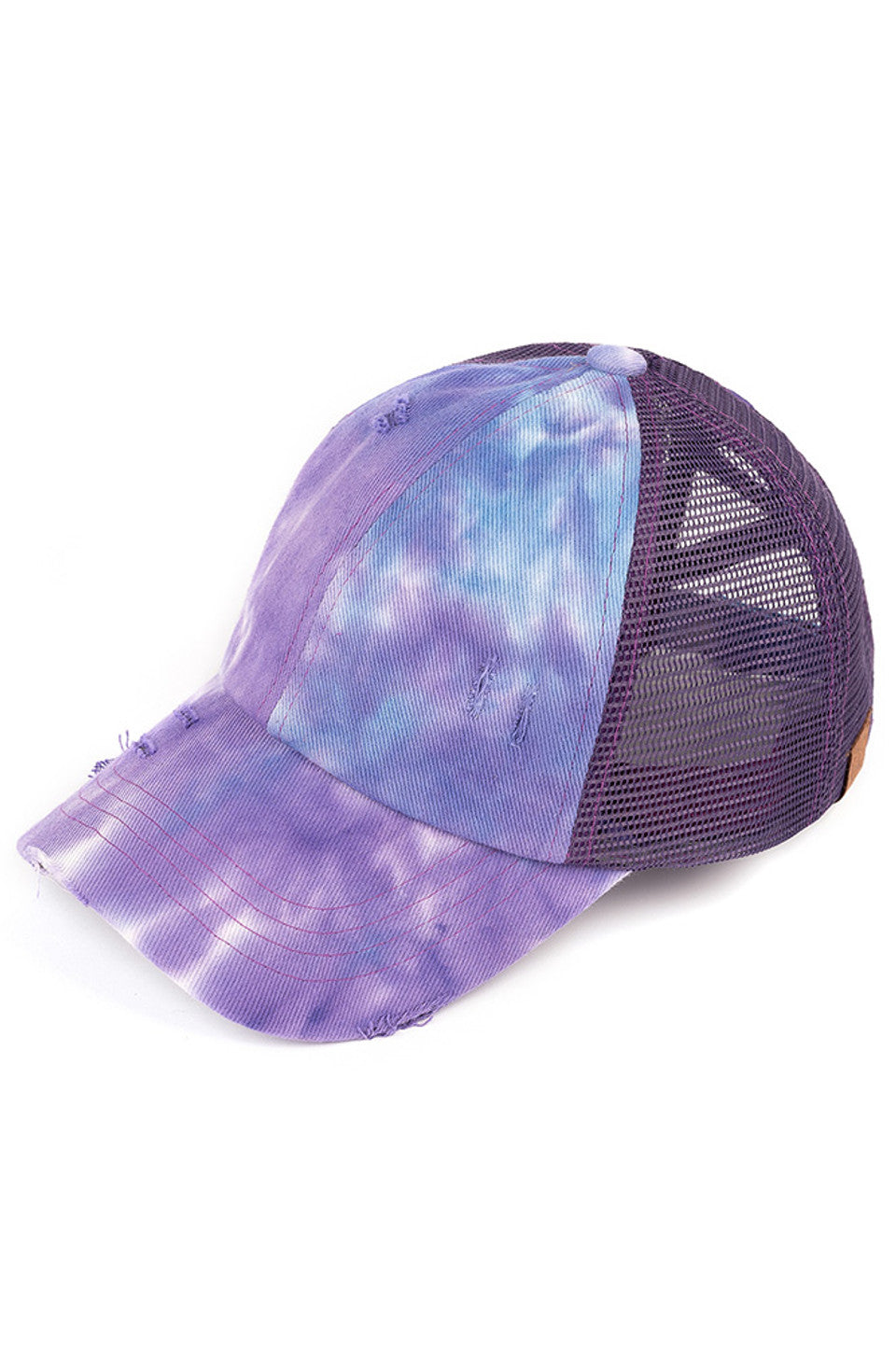 C.C TIE DYE CRISS-CROSS MESH PONYCAP