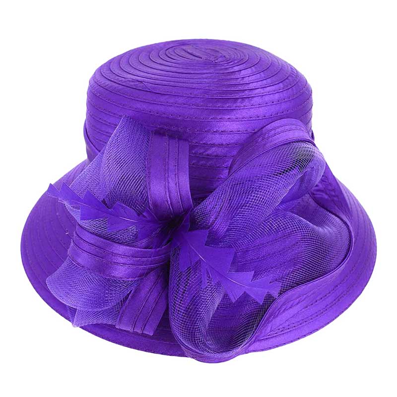 Mesh Bow Dressy Hat
