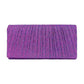 Pleated Shimmery Evening Clutch Crossbody Bag