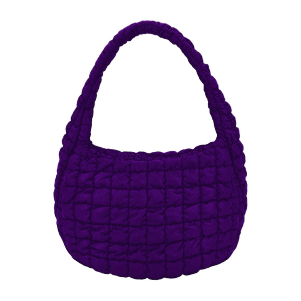 Quilted Puffer Shoulder Crossbody Bag