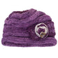C.C Lace Bow Trim Knit Beanie
