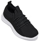 CALTO - Q132 - 2.4 Inches Taller (Black/White Sole) - Ultra Lightweight Sneakers