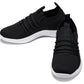 CALTO - Q132 - 2.4 Inches Taller (Black/White Sole) - Ultra Lightweight Sneakers