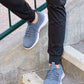 CALTO - Q133 - 2.4 Inches Taller (Light Slate Gray/White Sole) - Ultra Lightweight Sneakers