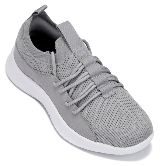 CALTO - Q134 - 6.1 cm más alto (gris claro/suela blanca) - Zapatillas ultraligeras