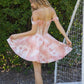 Vestido de Noche Romántico de Hombros Descubiertos Ajustado y Acampanado Nox Anabel Q176