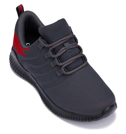 CALTO - Q218 - 6.1 cm Más Alto (Gris/Rojo) - Ultraligero