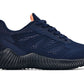 CALTO - Q222 - 2.6 Inches Taller (Navy/Coral) - Lightweight Sporty Sneakers