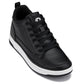 CALTO - Q271  - 2 Inches Taller (Black Noir) - Elevated Leatherette Micro-Perforated Sneakers