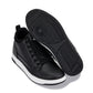 CALTO - Q271  - 2 Inches Taller (Black Noir) - Elevated Leatherette Micro-Perforated Sneakers