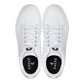CALTO - Q272  - 2 Inches Taller (White & Gum Sole) -Elevated Leatherette Micro-Perforated Sneakers