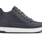 CALTO - Q273  - 2 Inches Taller (Cement Grey) -Elevated Leatherette Micro-Perforated Sneakers