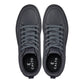 CALTO - Q273  - 2 Inches Taller (Cement Grey) -Elevated Leatherette Micro-Perforated Sneakers