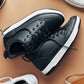 CALTO - Q273  - 2 Inches Taller (Cement Grey) -Elevated Leatherette Micro-Perforated Sneakers