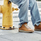 CALTO - Q274  - 2 Inches Taller (Camel Brown & Gum Sole) - Elevated Leatherette Micro-Perforated Sneakers