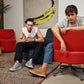 CALTO - Q274  - 2 Inches Taller (Camel Brown & Gum Sole) - Elevated Leatherette Micro-Perforated Sneakers