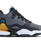 CALTO - Q392 - 3 Inches Taller (Gray/Orange) - Basketball High-Top Sneakers