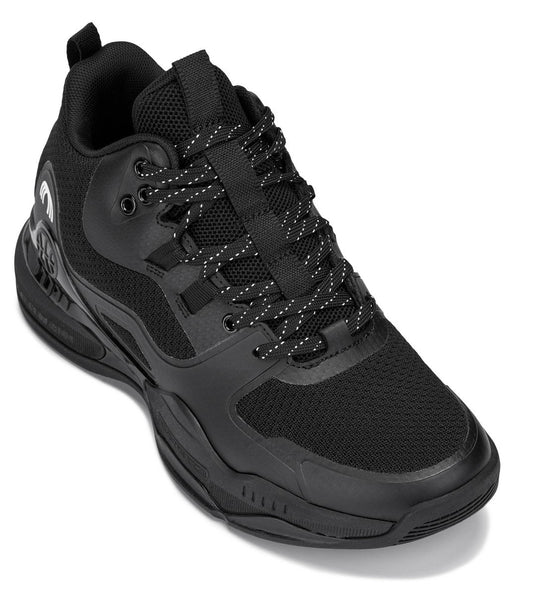 CALTO - Q393 - 3 Pulgadas Más Alto (Negro) - Zapatillas de Baloncesto de Caña Alta